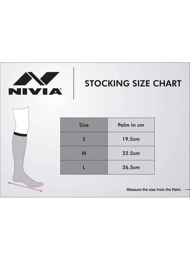 Nivia Nivia Polyester Soccer Socks / Stockings (Navy Blue, S) | For Men & Women | Knee Length Long Stockings | For Football Soccer & Other Sports  - Image 4
