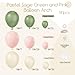 awenztech 141pcs Pink and Green Balloon Arch Garland Kit with Sage Green Pastel Pink Sand White Balloons for Birthday Bridal Shower Party Boho Baby in Bloom Baby Shower Decorations - Image 4