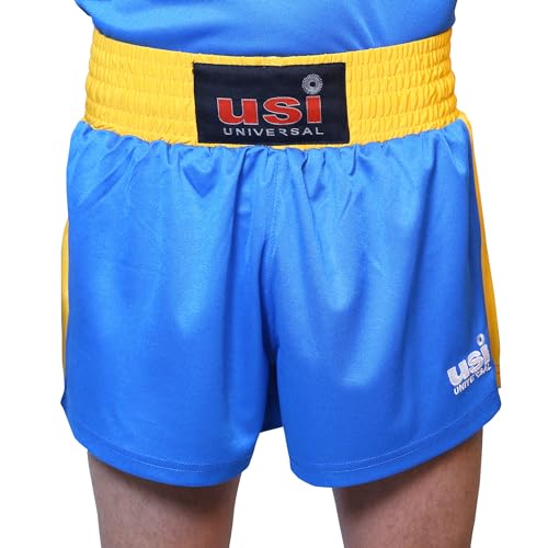 USI UNIVERSAL 409WU Men's Wushu Dress Sleeveless Vest Shorts Uniform Breathable, Wushu Dress For Men, Uniform Short & Vest Set (Size 36, Blue) - Image 5