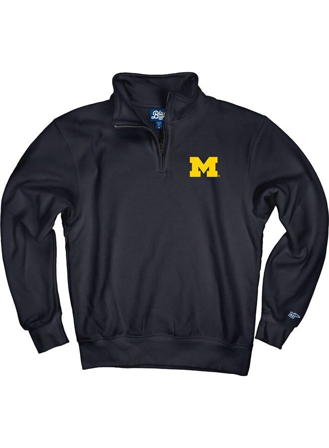 Blue 84 Men's Quarter Zip Sweatshirt Icon X-Large Blue - Image 3