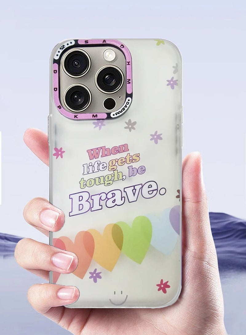 Techie غطاء خلفي بشعار جمالي مع واقي عدسة كاميرا بارز لهاتف آبل آيفون 16 برو - Image 3