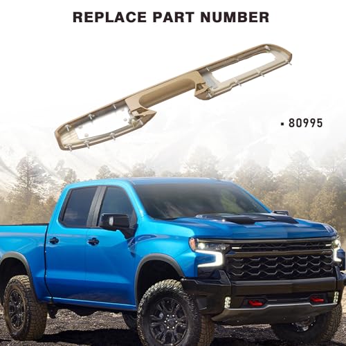 ZONFANT 80995 Front Left Driver Side Armrest Repair, With Door Release Handle Above Armrest Assembly Compatible With Chevy GMC Vehicle 2010-2014 Avalanche Silverado Suburban Tahoe Sierra Yukon XL 1500 2500 - Image 2