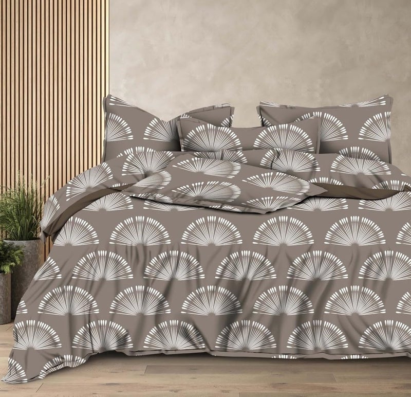 Fablicious Glace Cotton AC Comforter Bedding Set Double Bed King Size with 1 Bedsheet and 2 Pillow Covers - 90x100 Inch - Image 1