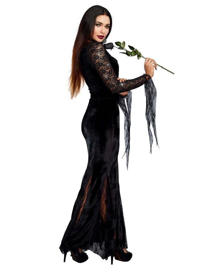 Dreamgirl - Dreamgirl Adult Womens Morticia Costume, Frightfully Beautiful Halloween Costume - Large - Image 1