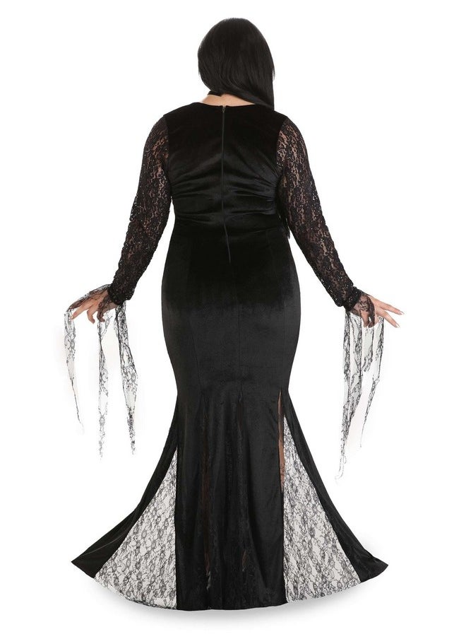 Dreamgirl - Dreamgirl Adult Womens Morticia Costume, Frightfully Beautiful Halloween Costume - Large - Image 1