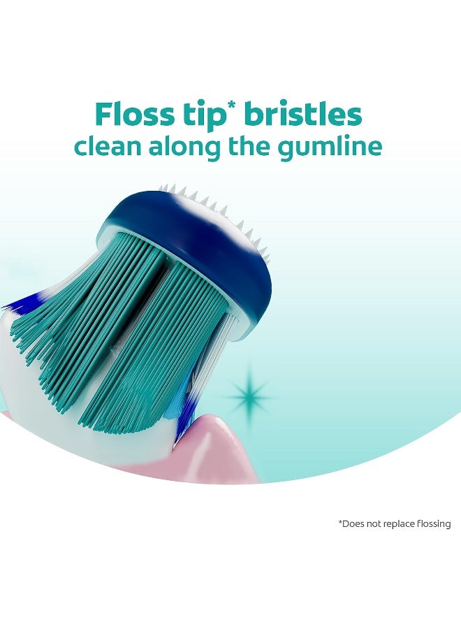 Colgate 360 Whole Mouth Clean, Medium Toothbrush for Adults, 4 Pack, Packaging May Vary - Image 4