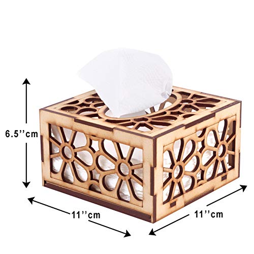 DLEIN Handcrafted Wooden Napkin Holder for Dining Table & Tissue Paper Holder by DLEIN (Tissue 111) - Image 5
