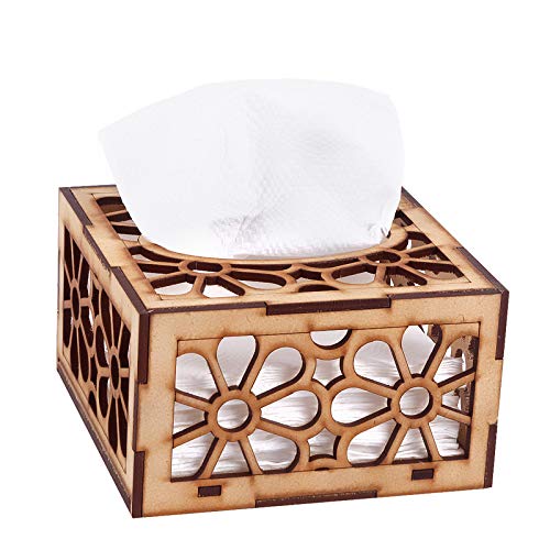 DLEIN Handcrafted Wooden Napkin Holder for Dining Table & Tissue Paper Holder by DLEIN (Tissue 111) - Image 1