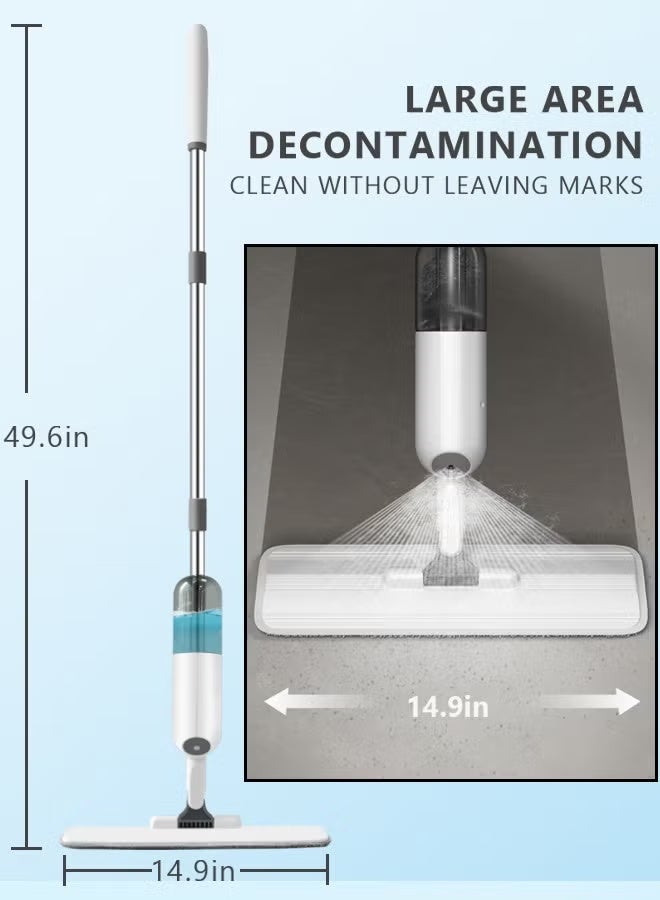 Spray Mop with 2 Washable Microfiber Pads and 350ML Refillable Water Tank - Image 4