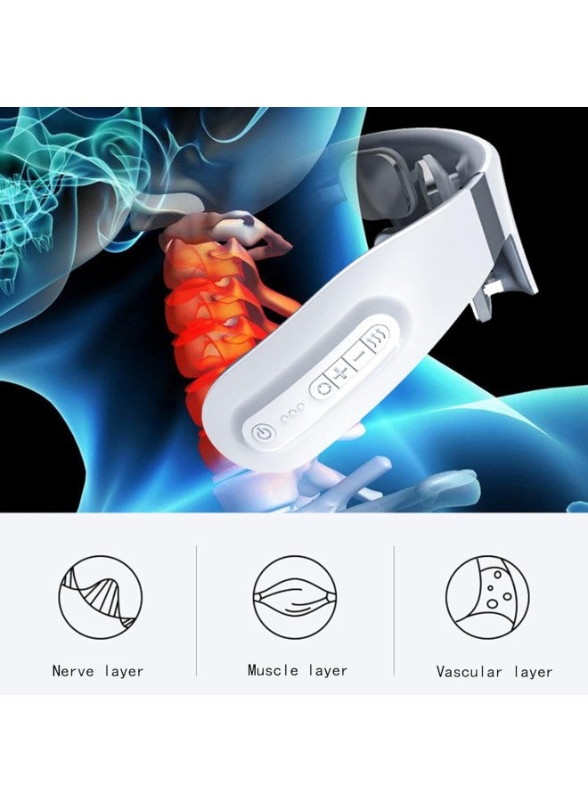 klarako Cervical Spine Massager, Cervical Charging Neck & Shoulder Physiotherapy Instrument Massager with 4 Head 9 Kinds of Massage Modes for Elders, Friend, Adult, More Effective with Oil  - Image 2