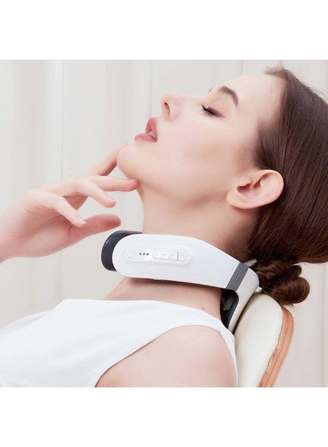 klarako Cervical Spine Massager, Cervical Charging Neck & Shoulder Physiotherapy Instrument Massager with 4 Head 9 Kinds of Massage Modes for Elders, Friend, Adult, More Effective with Oil  - Image 1