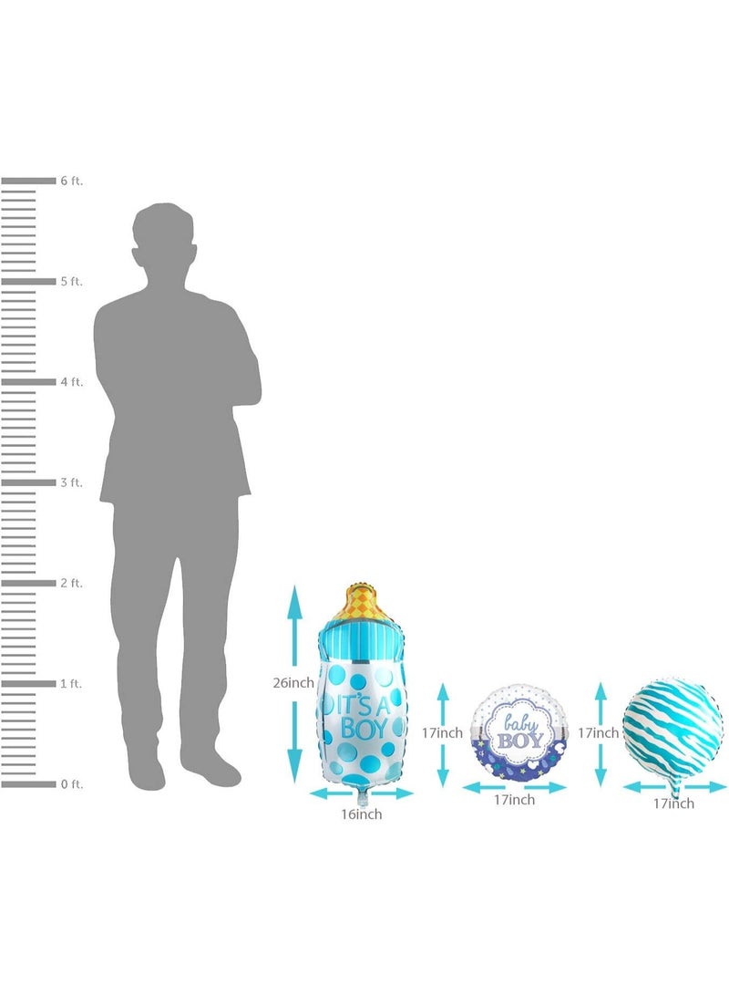 It’s a Boy Feeder-Shaped Foil Balloon – Set of 5 for Baby Shower, Gender Reveal, and Welcome Baby Decorations - Image 5