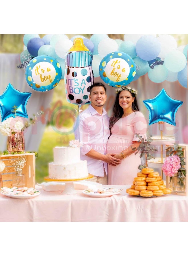 It’s a Boy Feeder-Shaped Foil Balloon – Set of 5 for Baby Shower, Gender Reveal, and Welcome Baby Decorations - Image 3