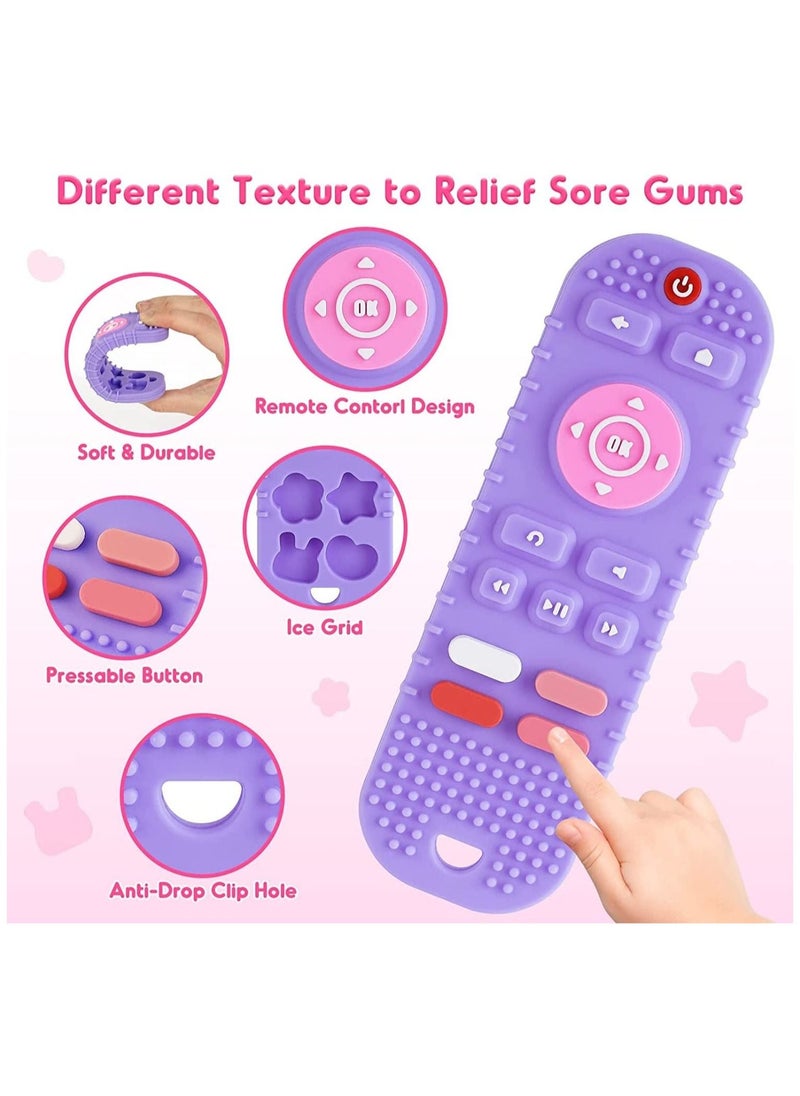 SINCHER - Silicone Baby Teething Toys, Remote Control Shape for Babies Chew Toys, Relief Soothe Babies Gums - Image 1