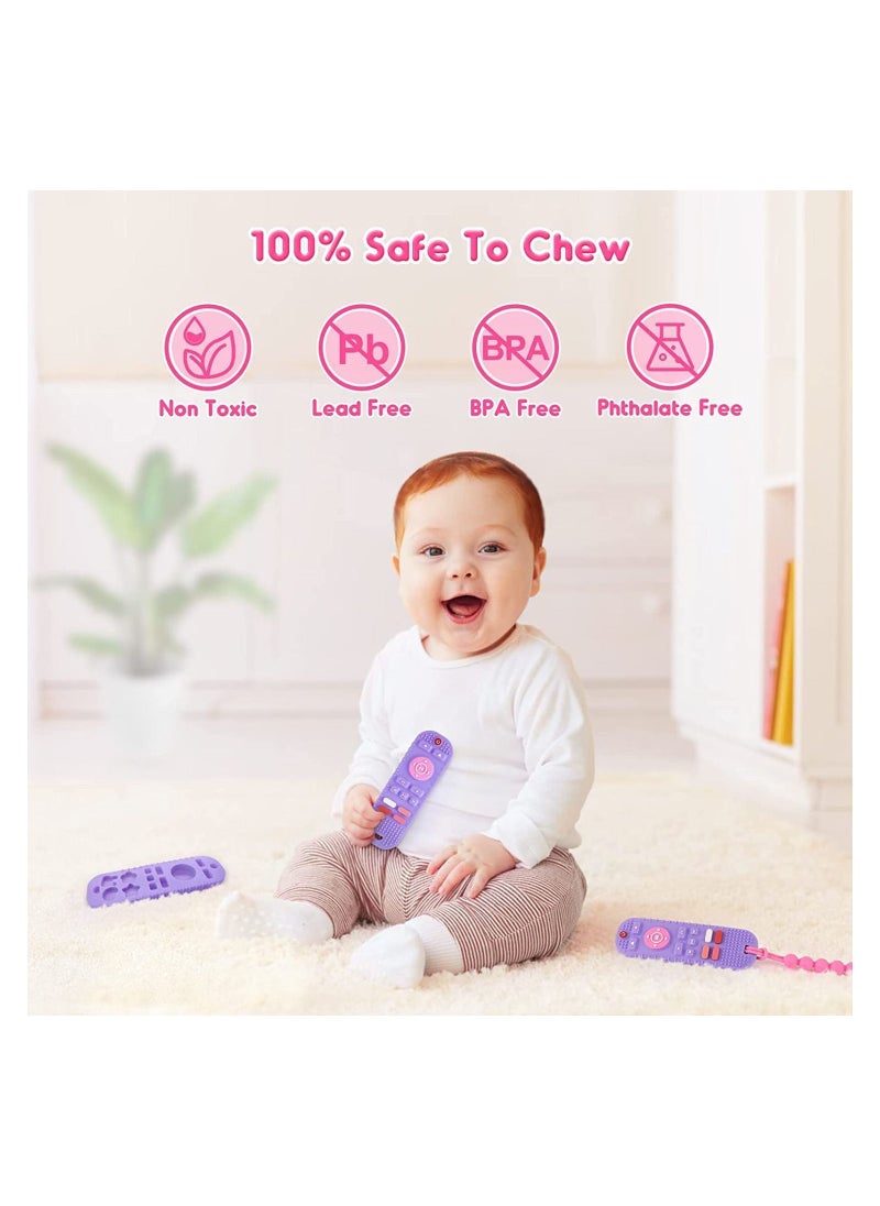 SINCHER - Silicone Baby Teething Toys, Remote Control Shape for Babies Chew Toys, Relief Soothe Babies Gums - Image 1