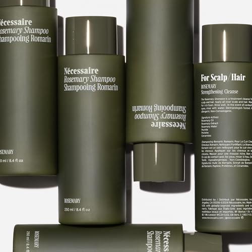 Nécessaire Rosemary Shampoo | Multi-Protein Strengthening Cleanse For Thinning Hair. For Women + Men. Good For All Hair Types/Textures. Free Of Sulfates. Color-Safe. 250 ml / 8.4 oz - Image 3