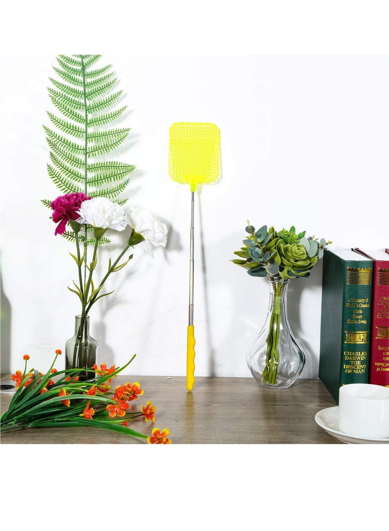 KASTWAVE SYOSI 3 Pack Extendable Fly Swatter Flexible Manual Swat Pest Control with Durable Stainless Steel Telescopic Handle, Adjustable Length - Image 5