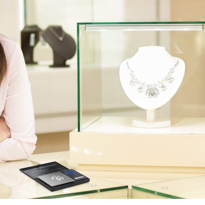 Smart Weigh Digital Pocket Gram Scale,100g x 0.01g Digital Gram Scale, Jewelry Scale, Food Scale, Kitchen Scale Black, Battery Included - Image 2