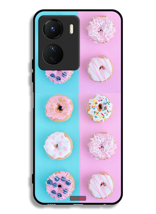 Tolwak Vivo Y16 Protective Case Cover Heather Donuts - Image 1