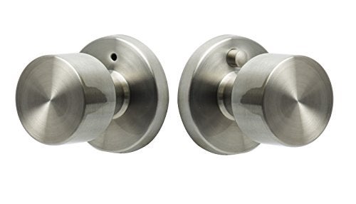 Sure-Loc Hardware BG102 32D Bergen Privacy Knob, Satin Stainless - Image 5