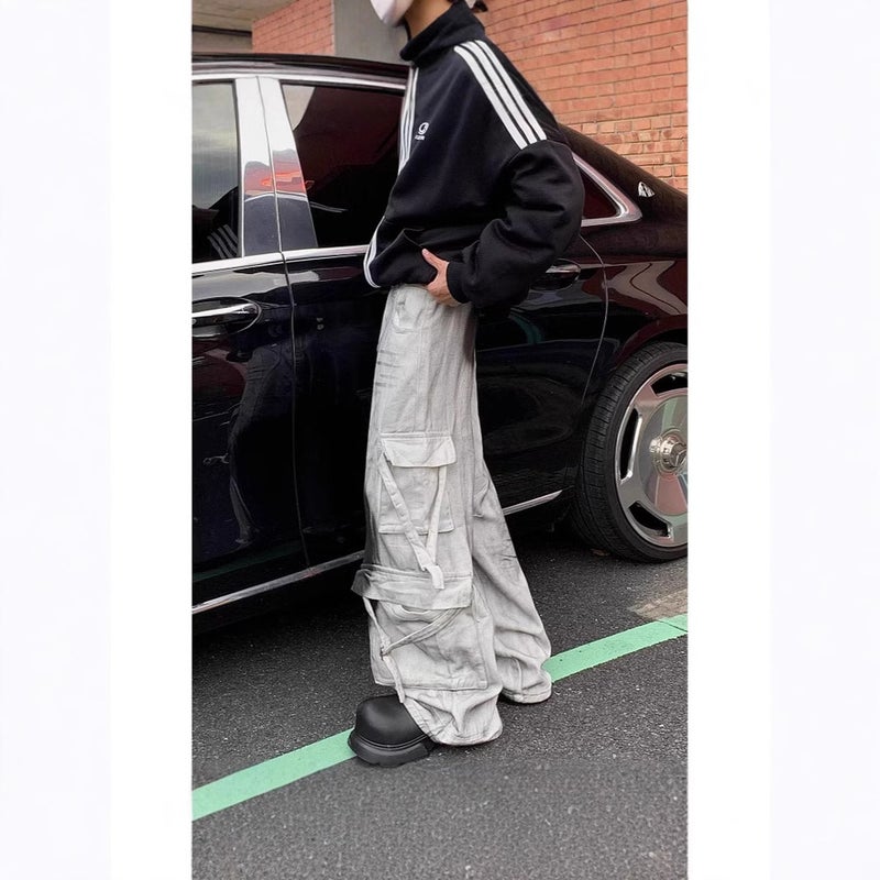 Unisex Classic Denim Jeans Loose Fit Daily Outdoor Wear - Image 3