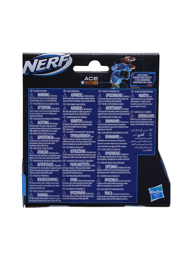 Nerf Elite 2.0 Ace SD-1 (Single Fire Dart) Blaster includes 2 Nerf Elite Darts | Integrated Dart Holder for 1 Dart for 8+ Years | F5035 - Image 5