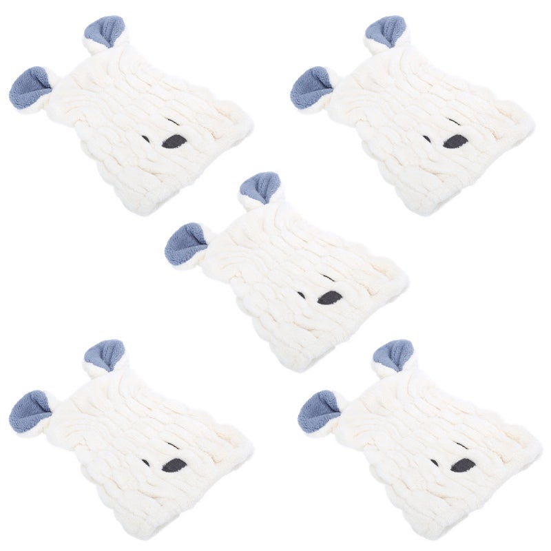 Microfiber Hair Wrap: Thickened Coral Fleece, Ultra Absorbent Quick Dry - Gentle Skin-Friendly, No Hair Dryer Needed for Home Gym Travel & Kids Of All Hair Types - Image 5