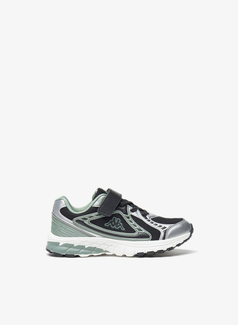 Kappa Boys' Textured Sports Shoes with Hook and Loop Closure - Image 3