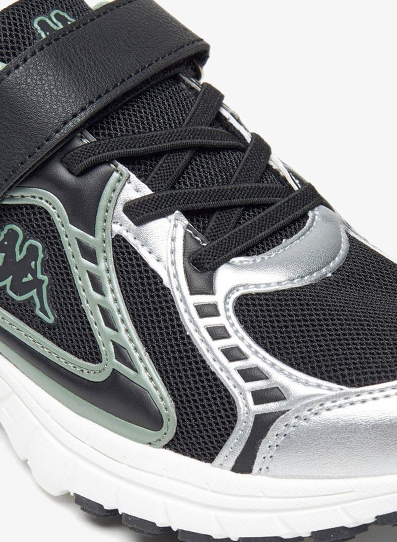 Kappa Boys' Textured Sports Shoes with Hook and Loop Closure - Image 5