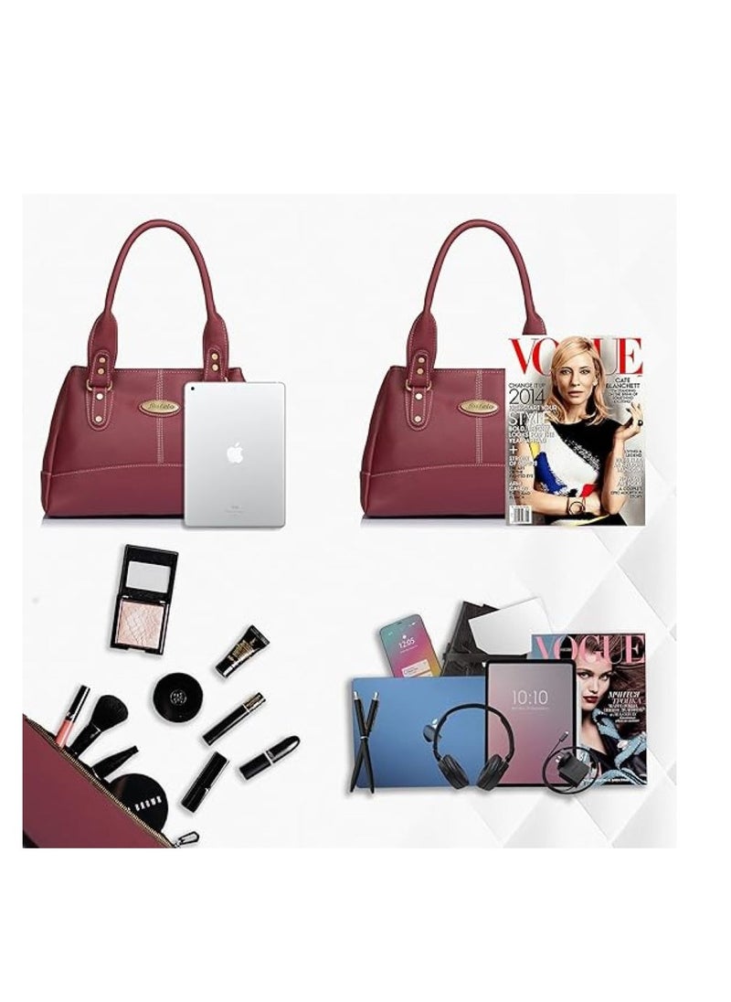 Fostelo - Women's Catlin Handbag (Maroon) (FSB-1033) - Image 1