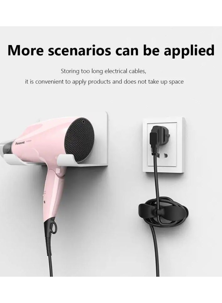 3 Pcs Adhesive Cable Clips,  Cable Cord Organizers Cable Storage Management Clip Cable Clamp Cable Holder Desk Wire Tie Fixer Cable Winder Drop for Home Office Kitchen Appliances  - Image 2
