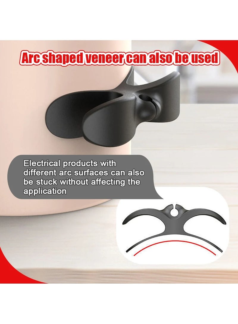 3 Pcs Adhesive Cable Clips,  Cable Cord Organizers Cable Storage Management Clip Cable Clamp Cable Holder Desk Wire Tie Fixer Cable Winder Drop for Home Office Kitchen Appliances  - Image 3