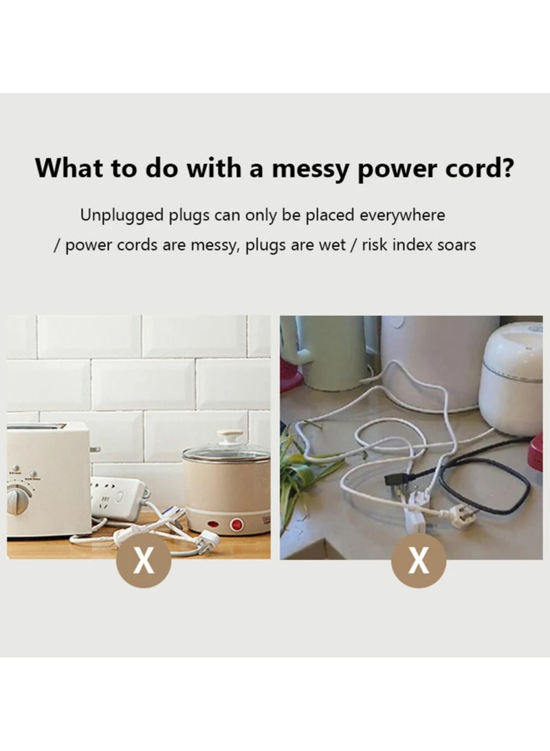 3 Pcs Adhesive Cable Clips,  Cable Cord Organizers Cable Storage Management Clip Cable Clamp Cable Holder Desk Wire Tie Fixer Cable Winder Drop for Home Office Kitchen Appliances  - Image 4