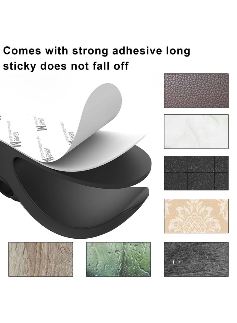 3 Pcs Adhesive Cable Clips,  Cable Cord Organizers Cable Storage Management Clip Cable Clamp Cable Holder Desk Wire Tie Fixer Cable Winder Drop for Home Office Kitchen Appliances  - Image 5