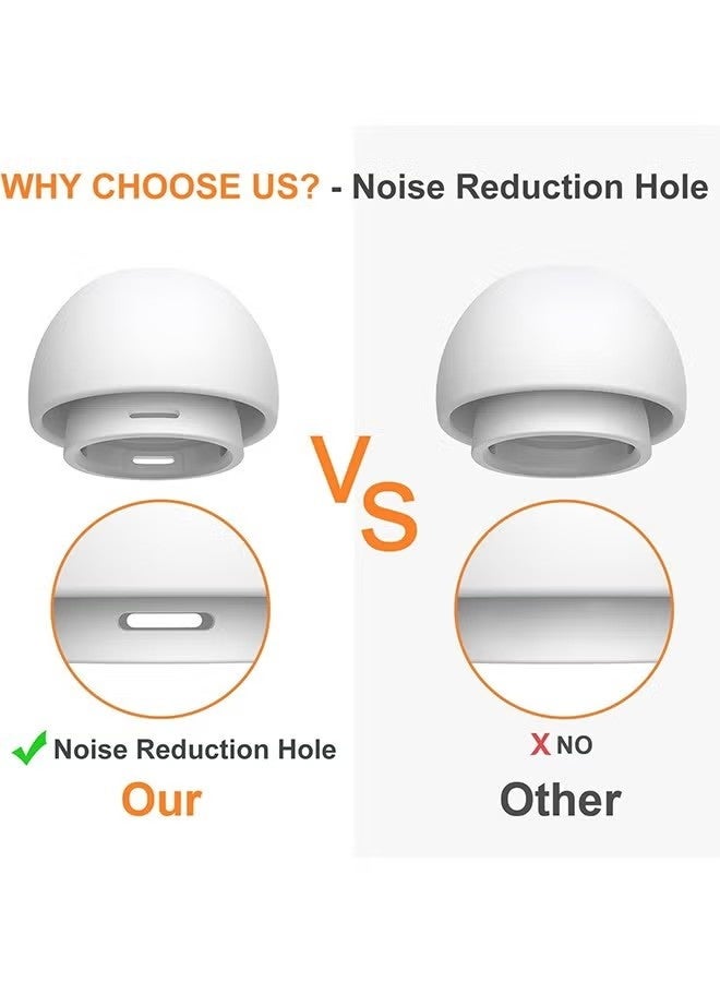 NH 12 Pairs White Silicone Ear Tips for AirPods Pro & AirPods Pro 2 | Replacement Earbuds with Portable Storage Case - Image 5