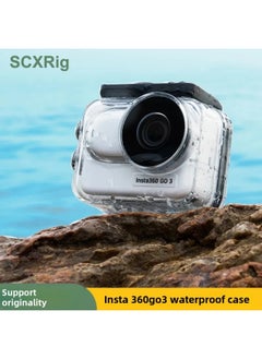 ماركة غير محددة Go3s غطاء مقاوم للماء لـ Insta360 60 متر غطاء غوص تحت الماء للرماية غطاء حماية مقاوم للغبار ومضاد للسقوط اللون: شفاف  - Image 1