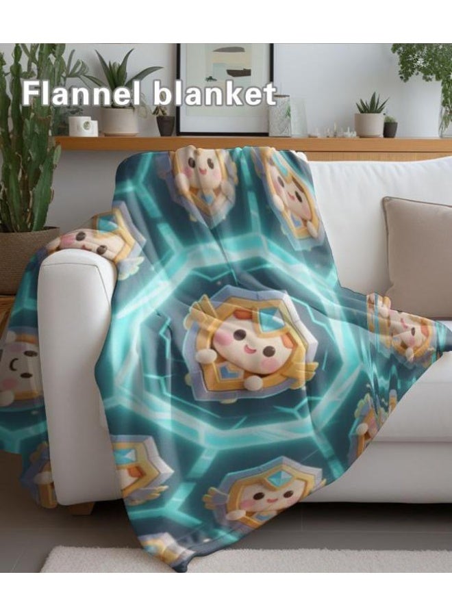 عام بطانية رقيقة من الفانيلا الكرتونية للأطفال والرضع (دافئة ومريحة، ومناسبة للنوم والألعاب) 70 سم * 100 سم - Image 5