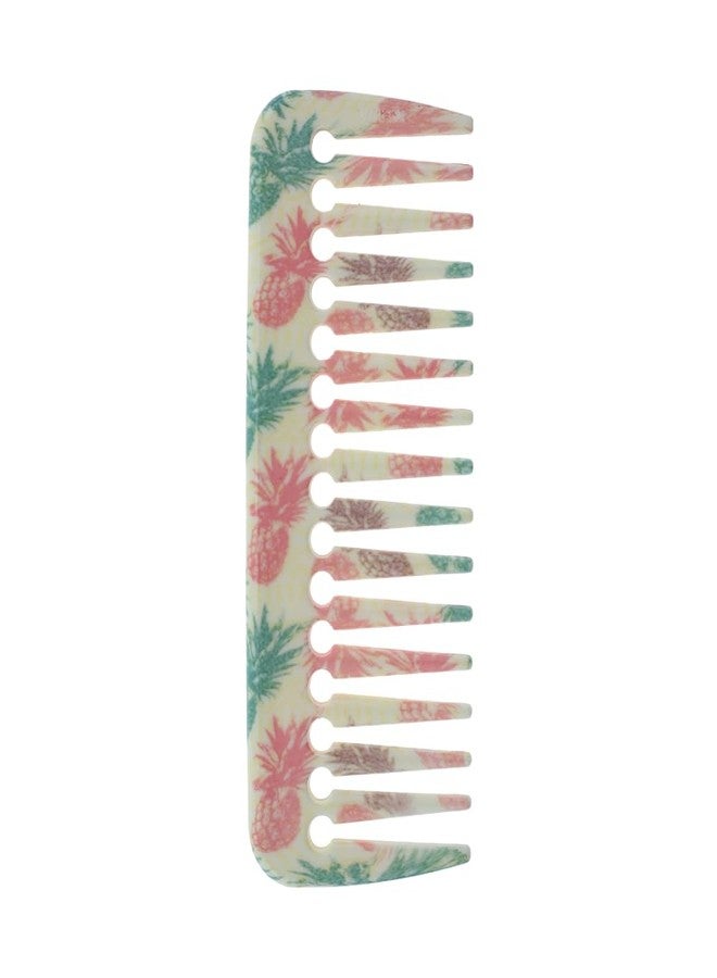 FOLELLO - Professional Detangling Wide Teeth Hair Comb for Women & Men - Ergonomic Rounded Corners Shampoo Comb for Curly and Wavy Hair - Comfortable & Lightweight Comb - Image 1