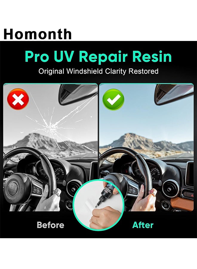 الشهر عدة إصلاح تشقق الزجاج الأمامي، ترقية 2025 لعدة إصلاح تشقق الزجاج الأمامي للسيارة، سائل إصلاح الزجاج للتشققات والرقائق، مجموعة إصلاح للصخور لإصلاح النوافذ والمرايا والزجاج، لجميع أنواع التشققات، أداة زجاج سيارة لإصلاح الرقائق - Image 2