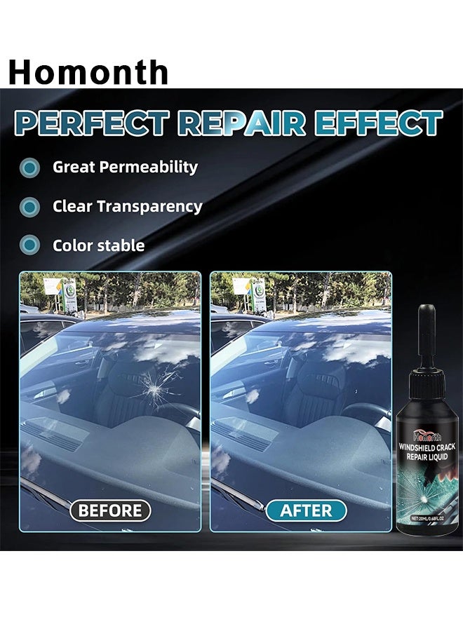 الشهر عدة إصلاح تشقق الزجاج الأمامي، ترقية 2025 لعدة إصلاح تشقق الزجاج الأمامي للسيارة، سائل إصلاح الزجاج للتشققات والرقائق، مجموعة إصلاح للصخور لإصلاح النوافذ والمرايا والزجاج، لجميع أنواع التشققات، أداة زجاج سيارة لإصلاح الرقائق - Image 5
