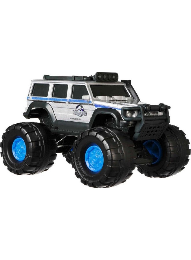 MATCHBOX Matchbox Jurassic World Dominion 1:24 Scale Vehicle, '14 Mercedes-Benz G 550 Truck with Large Wheels, Collectible Toy Car  - Image 4