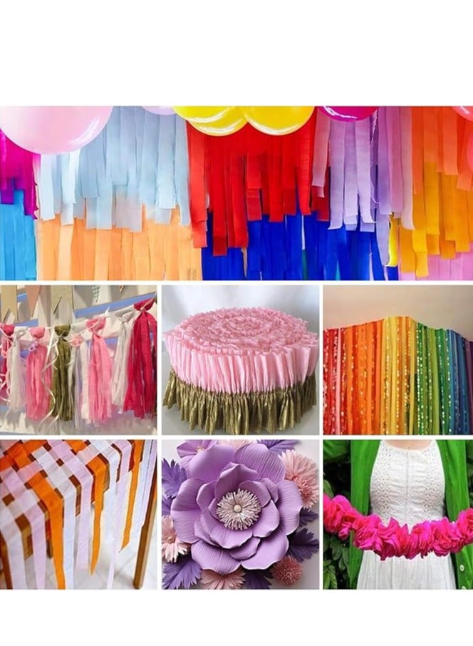 كريب ورق غاسل لون واحد 1.5 بوصة اللون الأصفر حزمة من 24 - Image 3