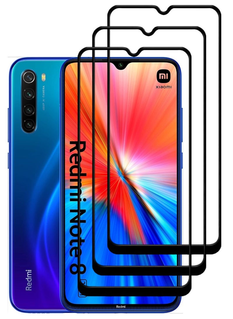 ACLIX 3 Pieces Antistatic ESD Dustproof Premium Quality High Definition Tempered Glass Screen Protector Designed For Xiaomi Redmi Note 8 - Image 1