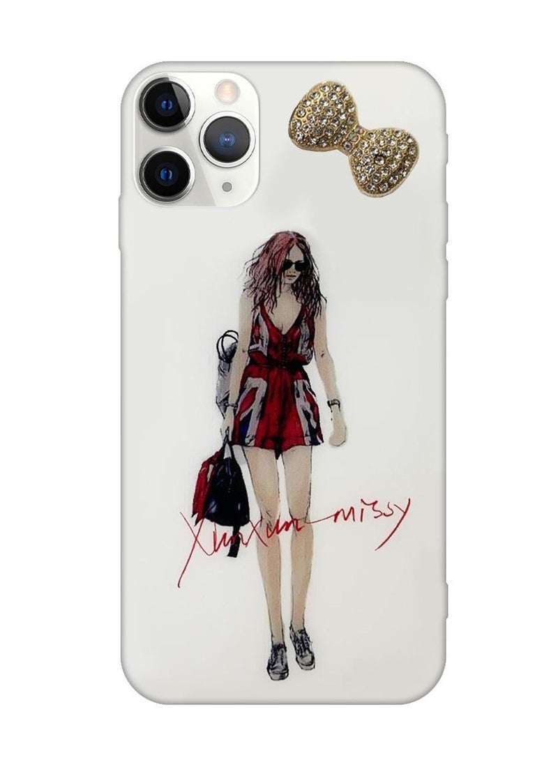 iPhone 11 Pro Max Girl Design Case Fashionable Stylish Shockproof Cover Design 2 - Image 3