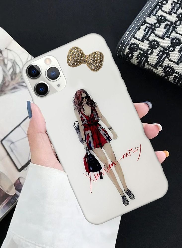 iPhone 11 Pro Max Girl Design Case Fashionable Stylish Shockproof Cover Design 2 - Image 1