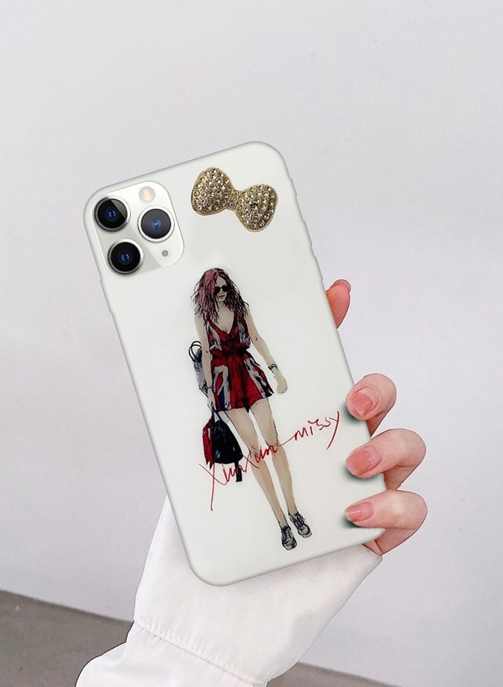iPhone 11 Pro Max Girl Design Case Fashionable Stylish Shockproof Cover Design 2 - Image 4