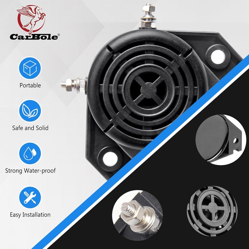 CarBole Reversing Back up Alarm, Heavy-Duty 105dB 12V-24V DC Professional Backup Reverse Warning Alarm with Very Loud Beeper Tone for Trucks Vans Cars Lorry Heavy Vehicles - Image 3