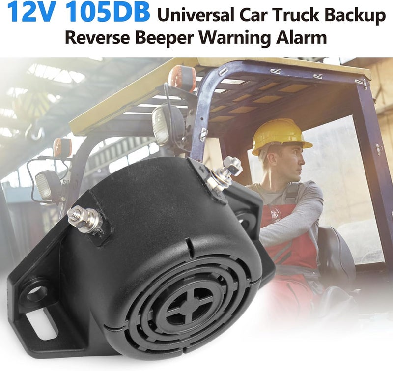 CarBole Reversing Back up Alarm, Heavy-Duty 105dB 12V-24V DC Professional Backup Reverse Warning Alarm with Very Loud Beeper Tone for Trucks Vans Cars Lorry Heavy Vehicles - Image 5