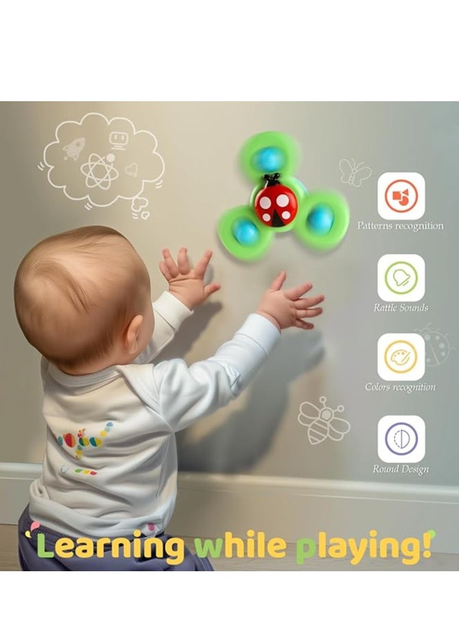 Suction Cup Spin Toy for 1 Year Old Boys Girls | Spin Top Baby Toy 12 - 18 Months - Image 2