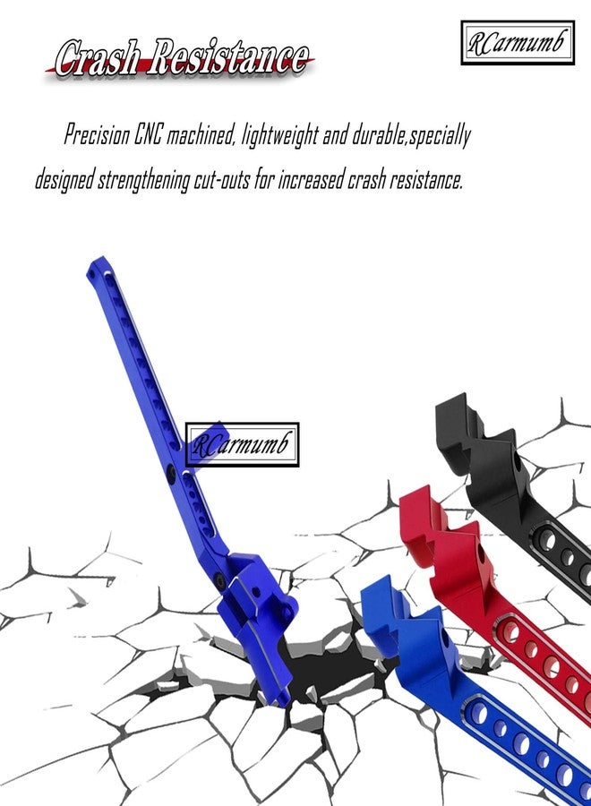 Rcarmumb Rear Chassis Brace Upgrades Part for 1/8 Sledge 4WD #95076-4, 3pcs Aluminum Alloy Rear Chassis Brace Hops up for Sledge Monster Truck RC Car #95076-4,Replace #9521, Red - Image 4